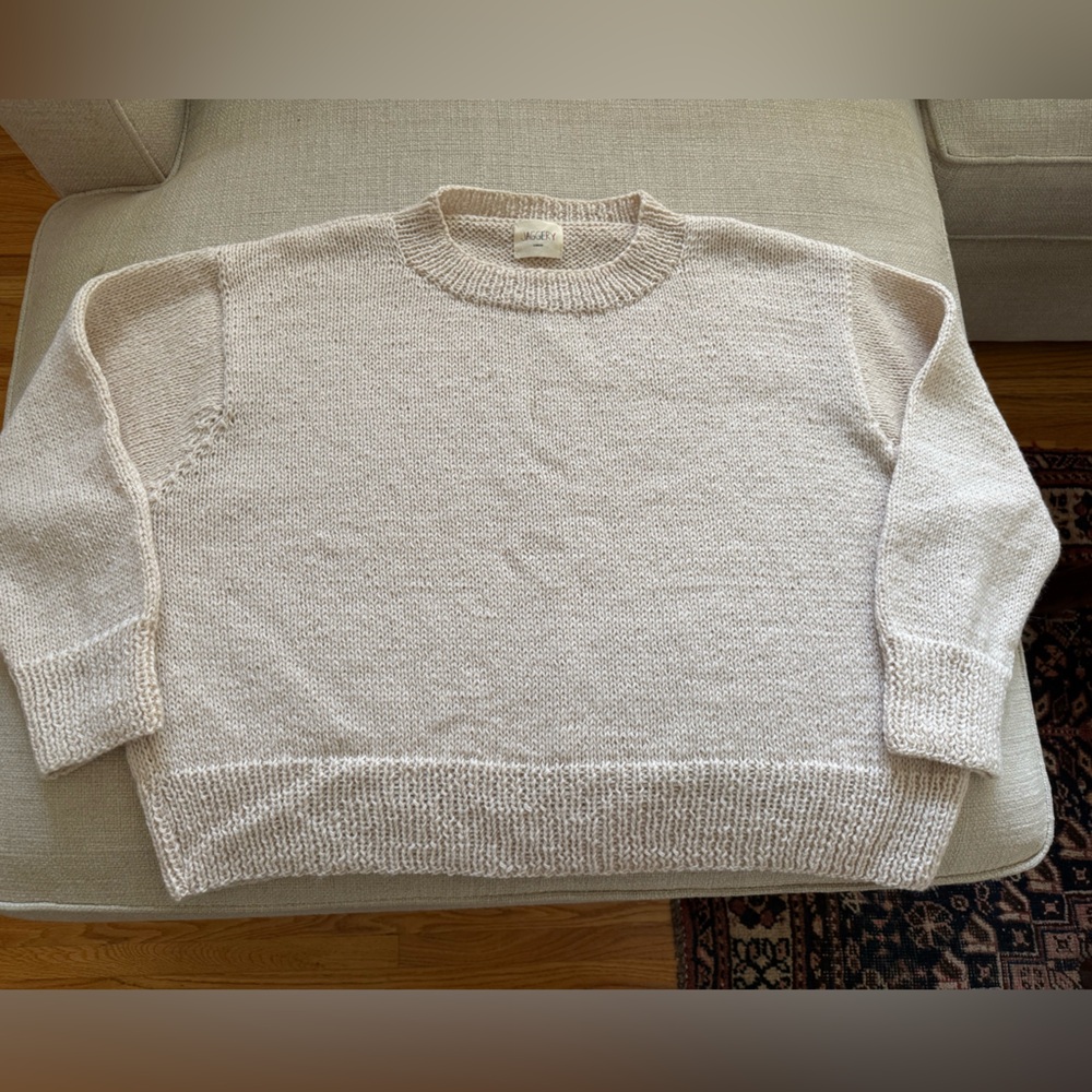 Jaggery London wool sweater jumper crew neck one size oversized